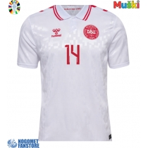 Danska Mikkel Damsgaard #14 Gostujuci Dres EP 2024 Kratak Rukav